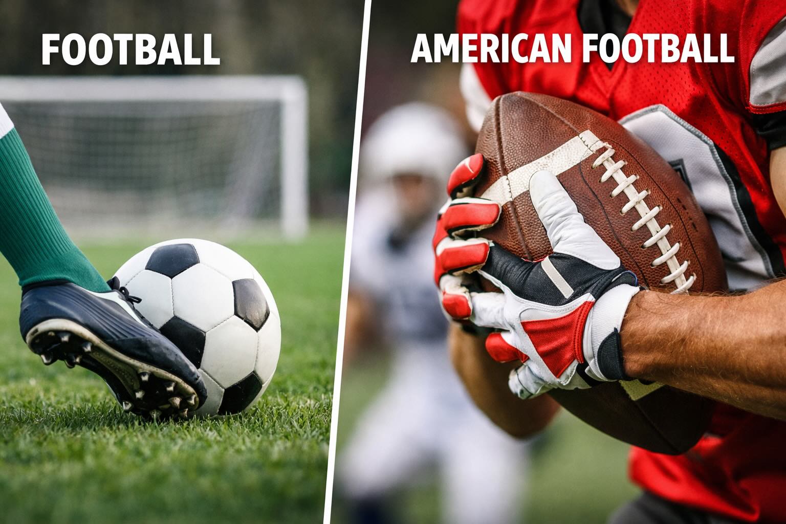Football vs American football: feet vs hands